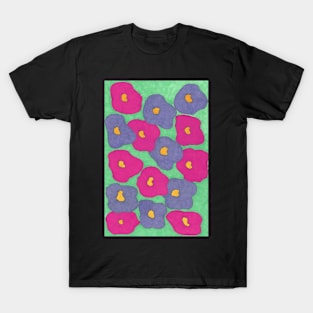 Poppies in Bold Color T-Shirt